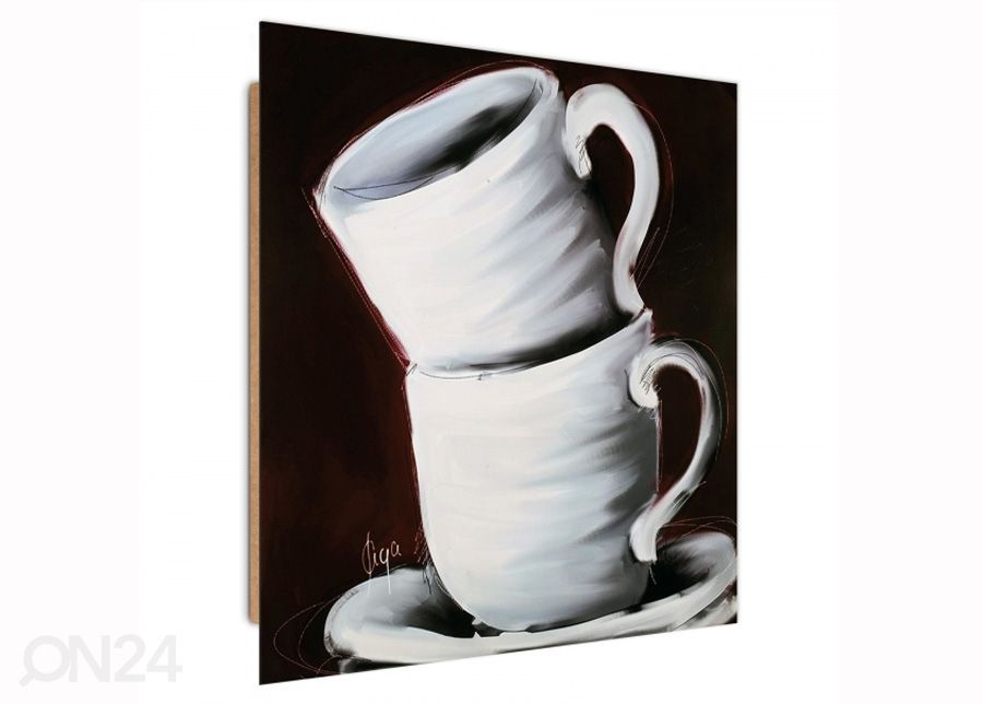 Настенная картина Two cups 3D 30x30 см увеличить