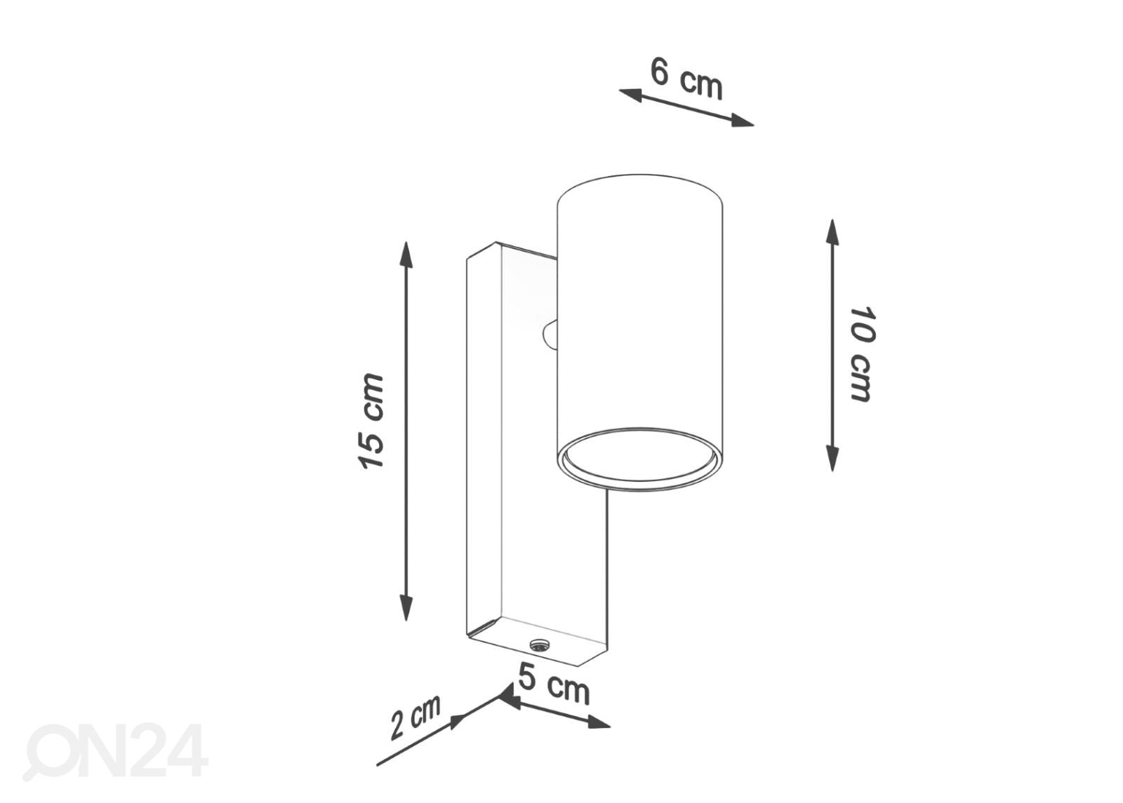 Настенная лампа увеличить размеры