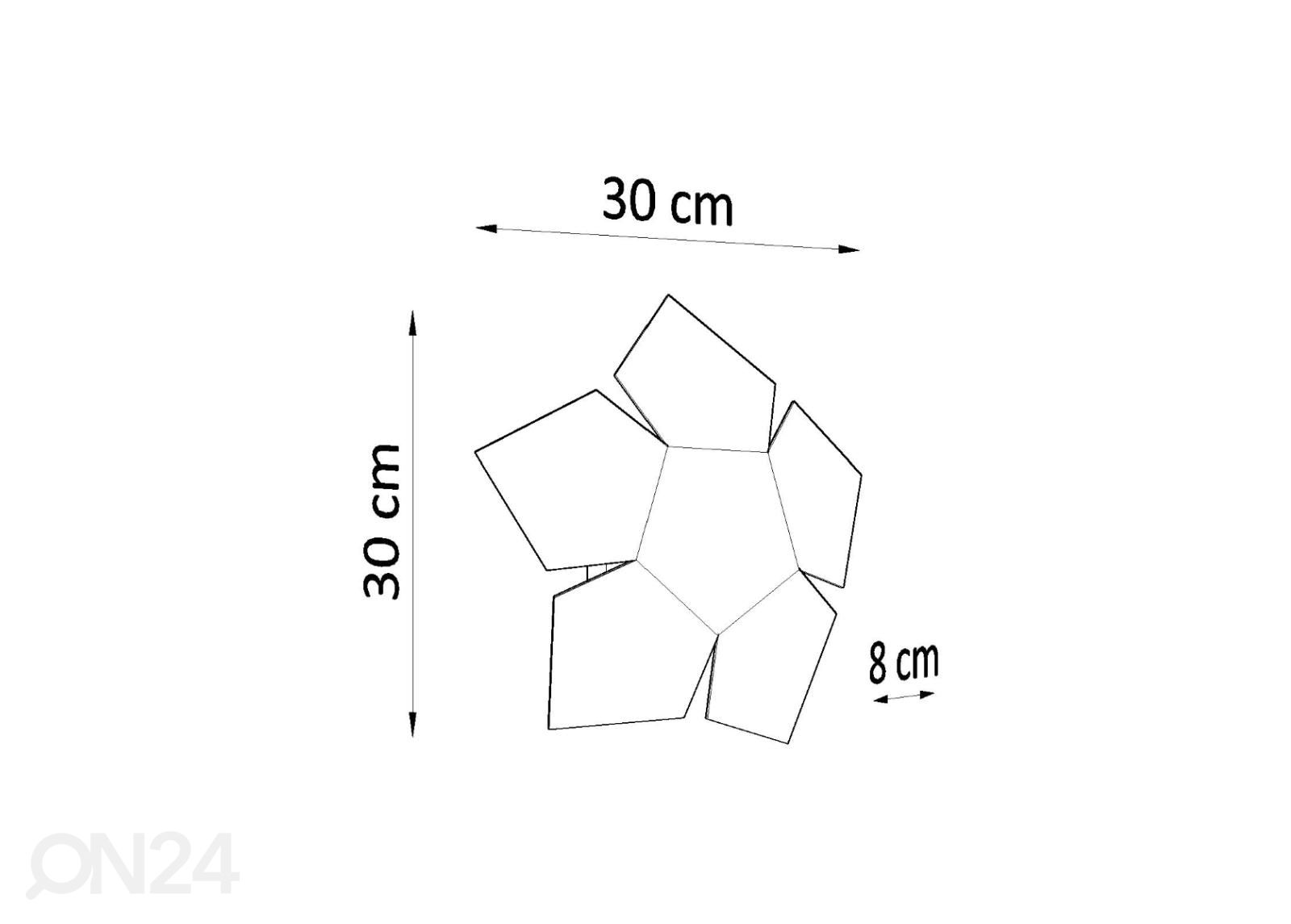 Настенная лампа Penta, черная увеличить размеры