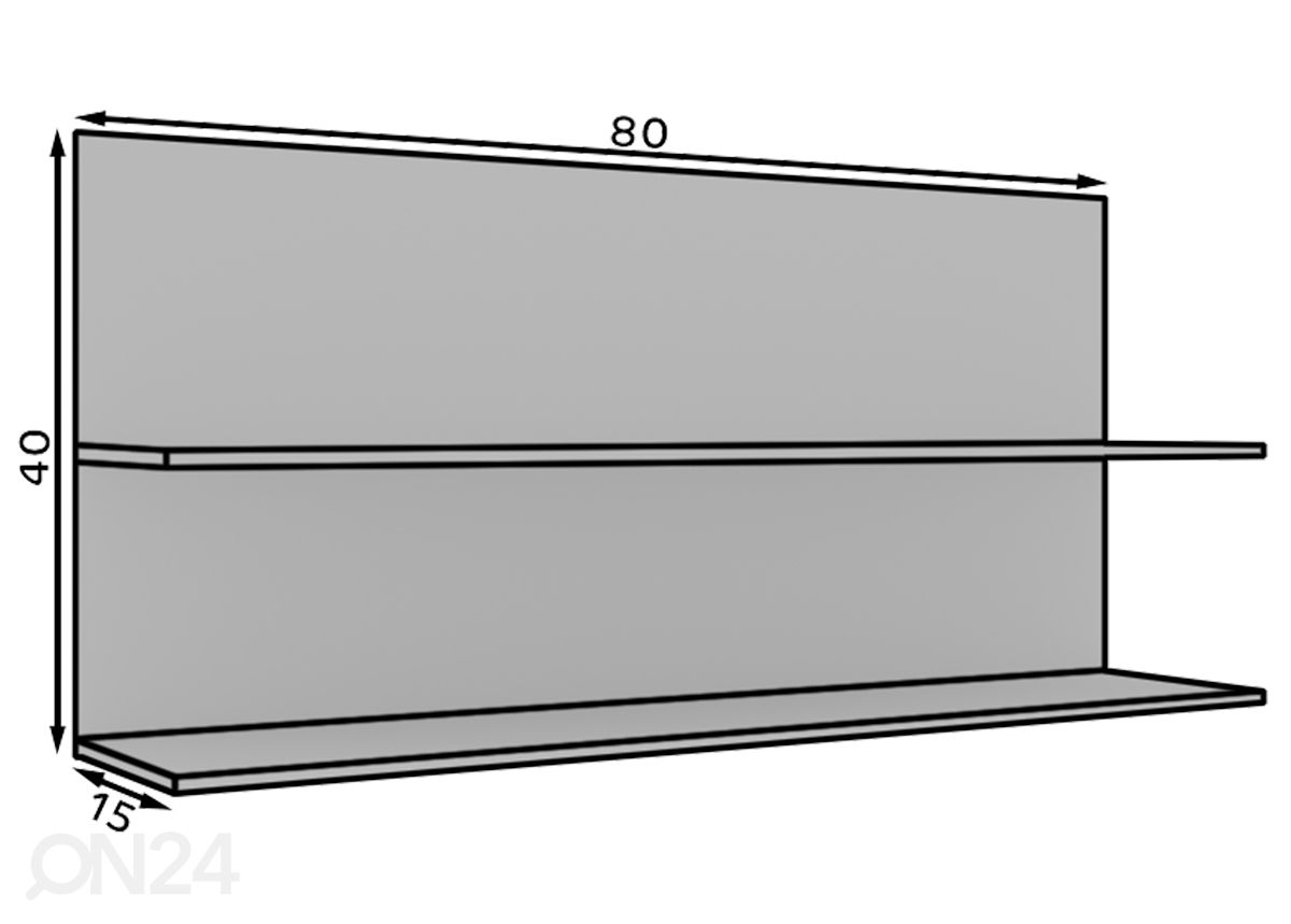 Настенная полка Elk 80 см увеличить размеры