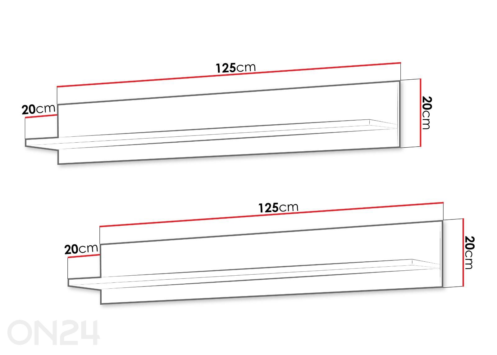 Настенная полка Soho, 2шт увеличить размеры