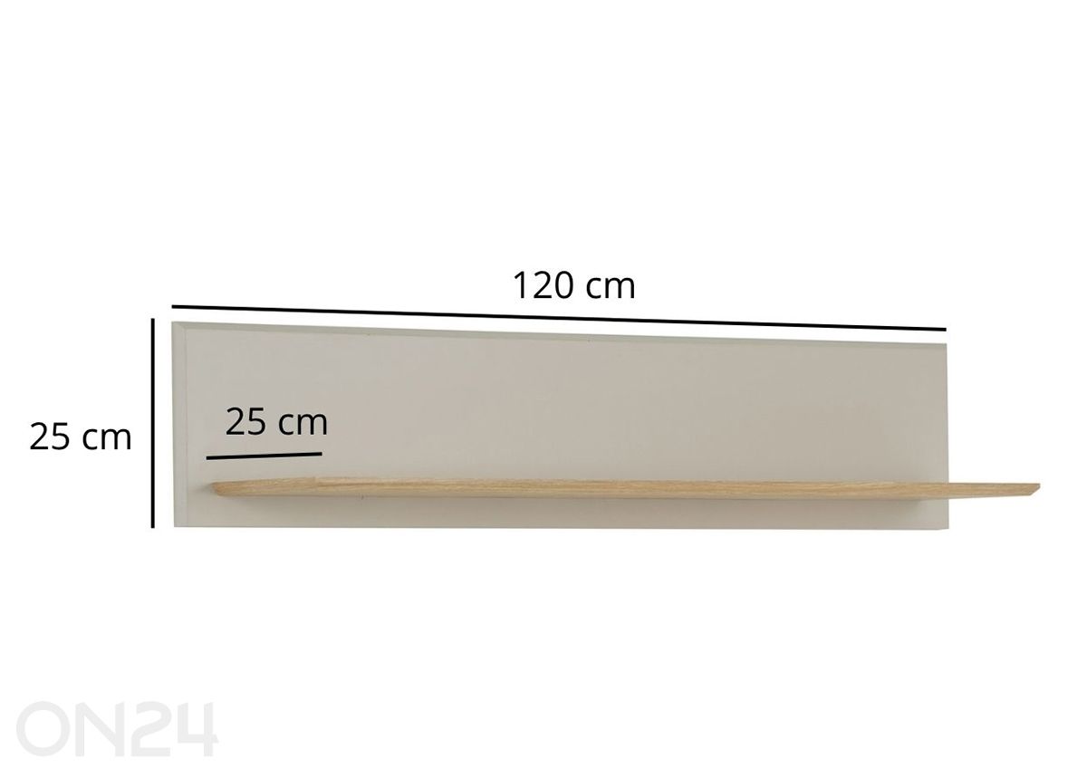 Настенная полка Soretto 120 cm увеличить размеры