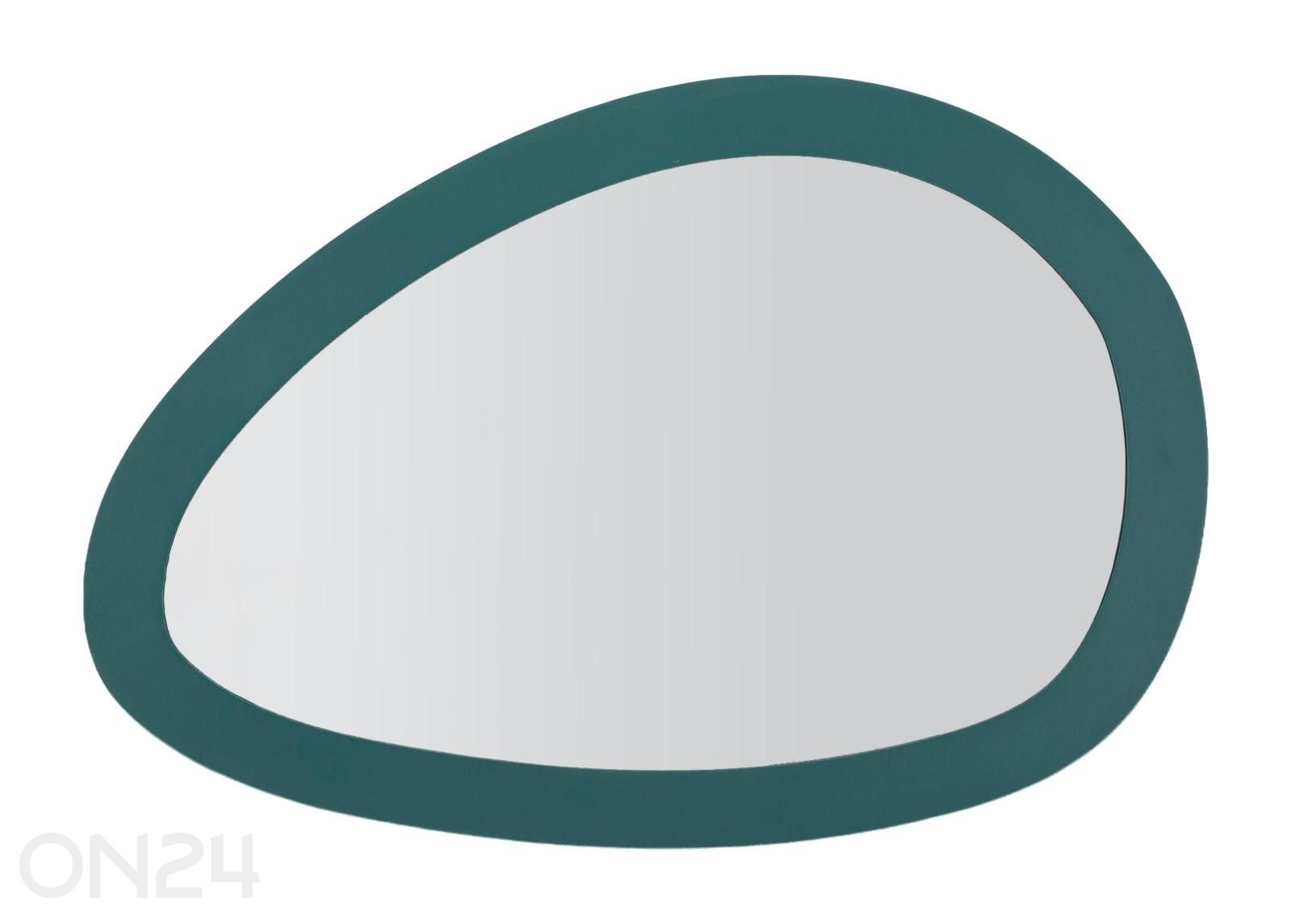 Настенное зеркало 71х48 см, сине-зеленое увеличить