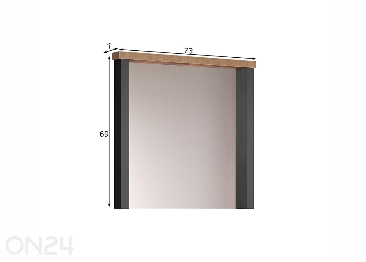 Настенное зеркало Enna увеличить размеры