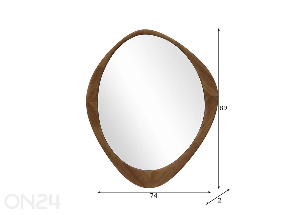 Настенное зеркало Organic увеличить размеры