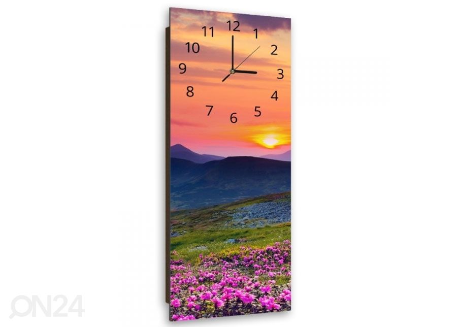 Настенные часы с картиной Mountain at sunset увеличить