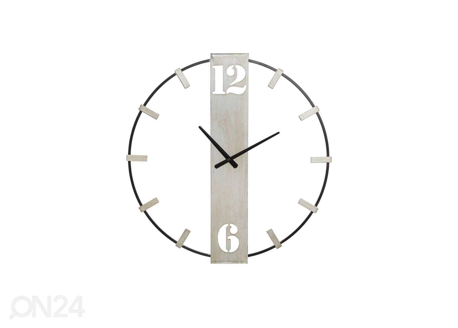 Настенные часы Silvery Ø61 см, черный/серебристый увеличить