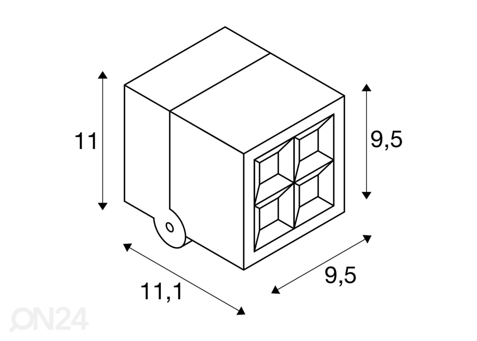 Настенный/потолочный светильник S-Cube увеличить размеры