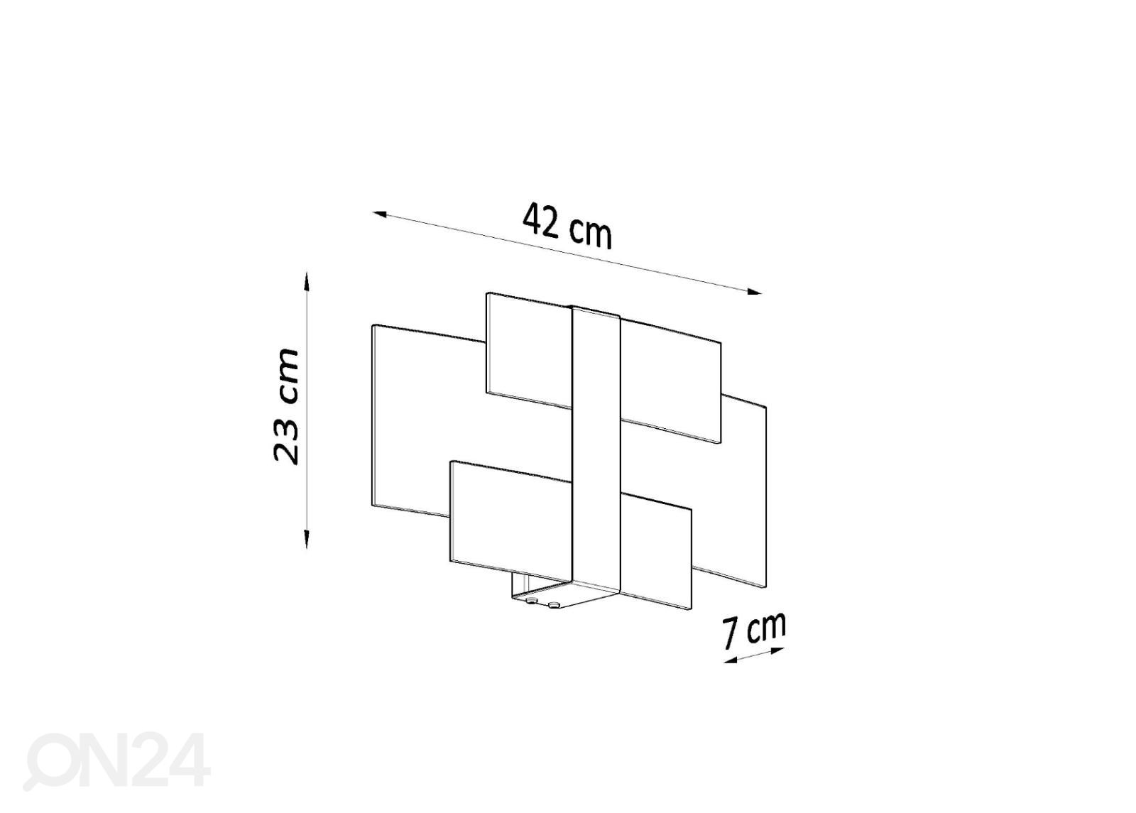 Настенный светильник Celia, хром увеличить размеры