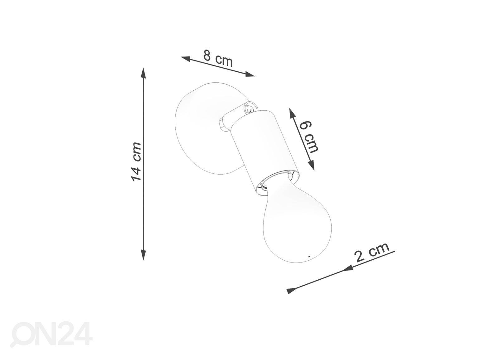 Настенный светильник Fornes 1, черный увеличить размеры