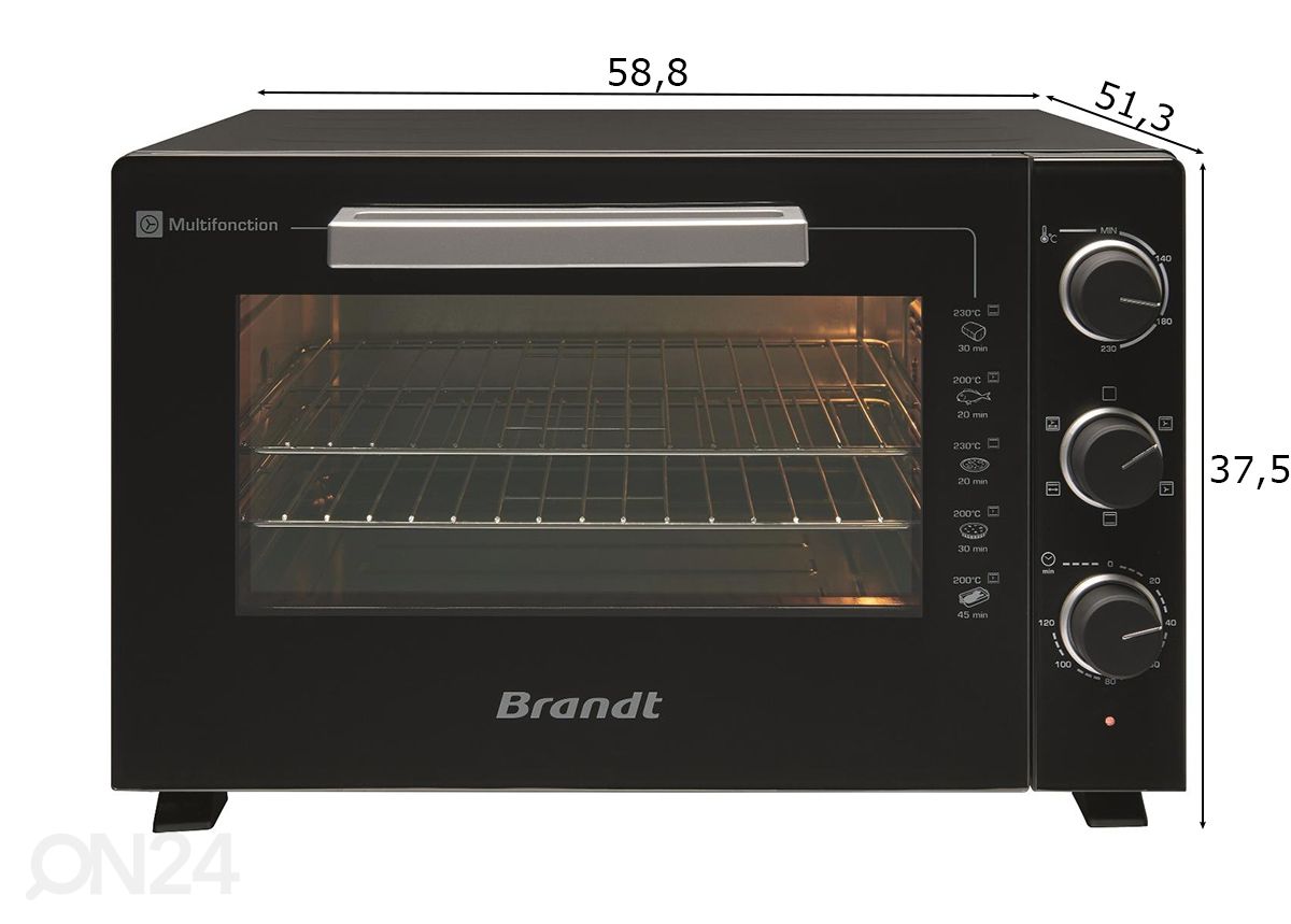 Настольная духовка Brandt FC609MUB увеличить размеры