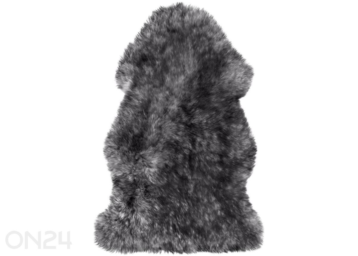 Натуральная овчина Merino grey-black frieze M ±60x90 см увеличить
