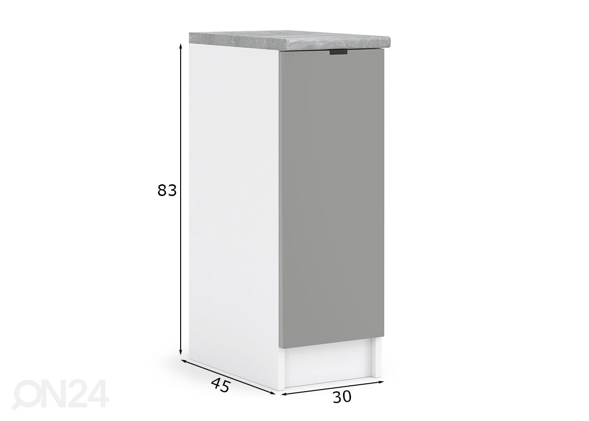 Нижний кухонный шкаф Lissone 30 cm увеличить размеры