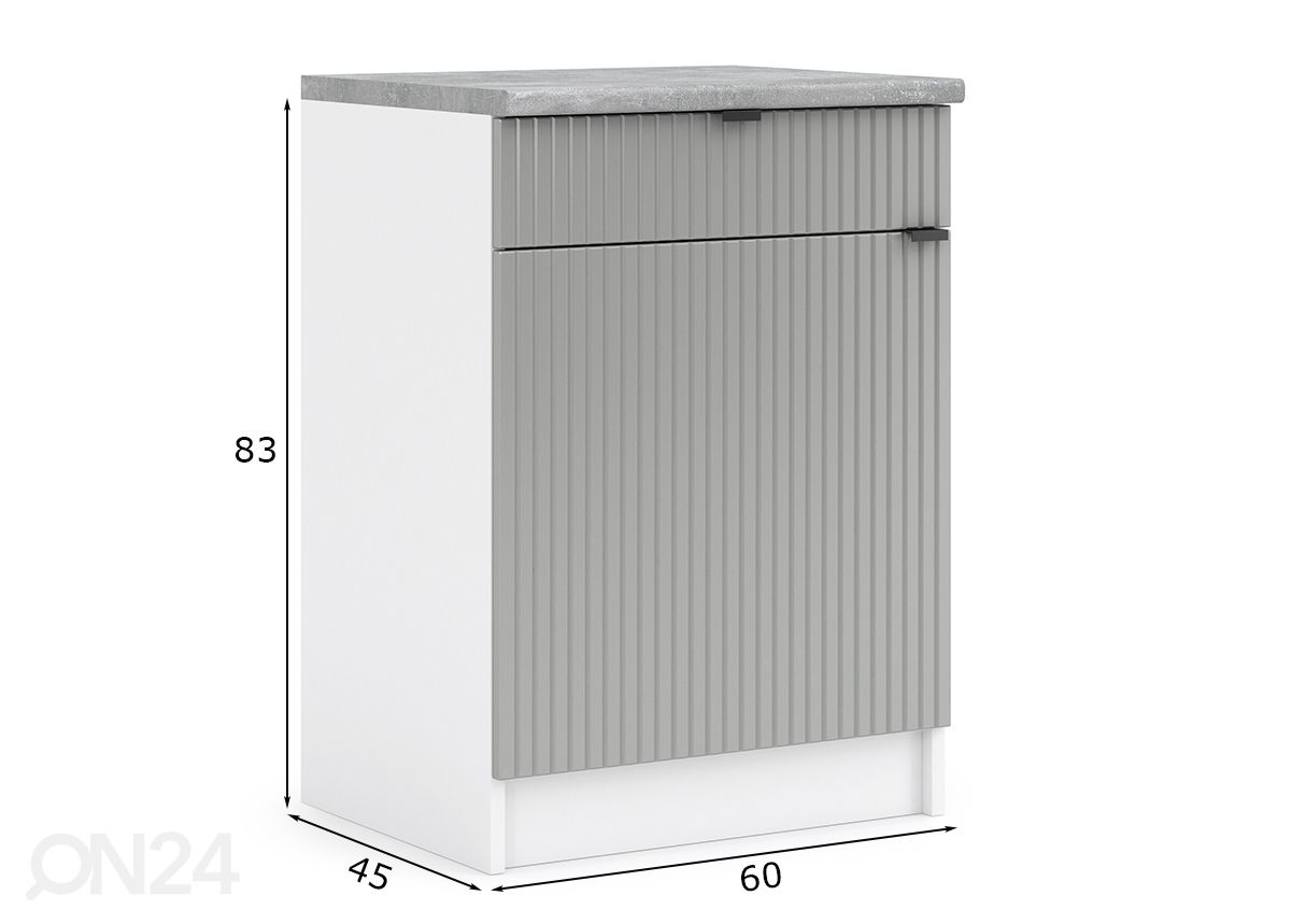 Нижний кухонный шкаф Lissone 60 cm увеличить размеры