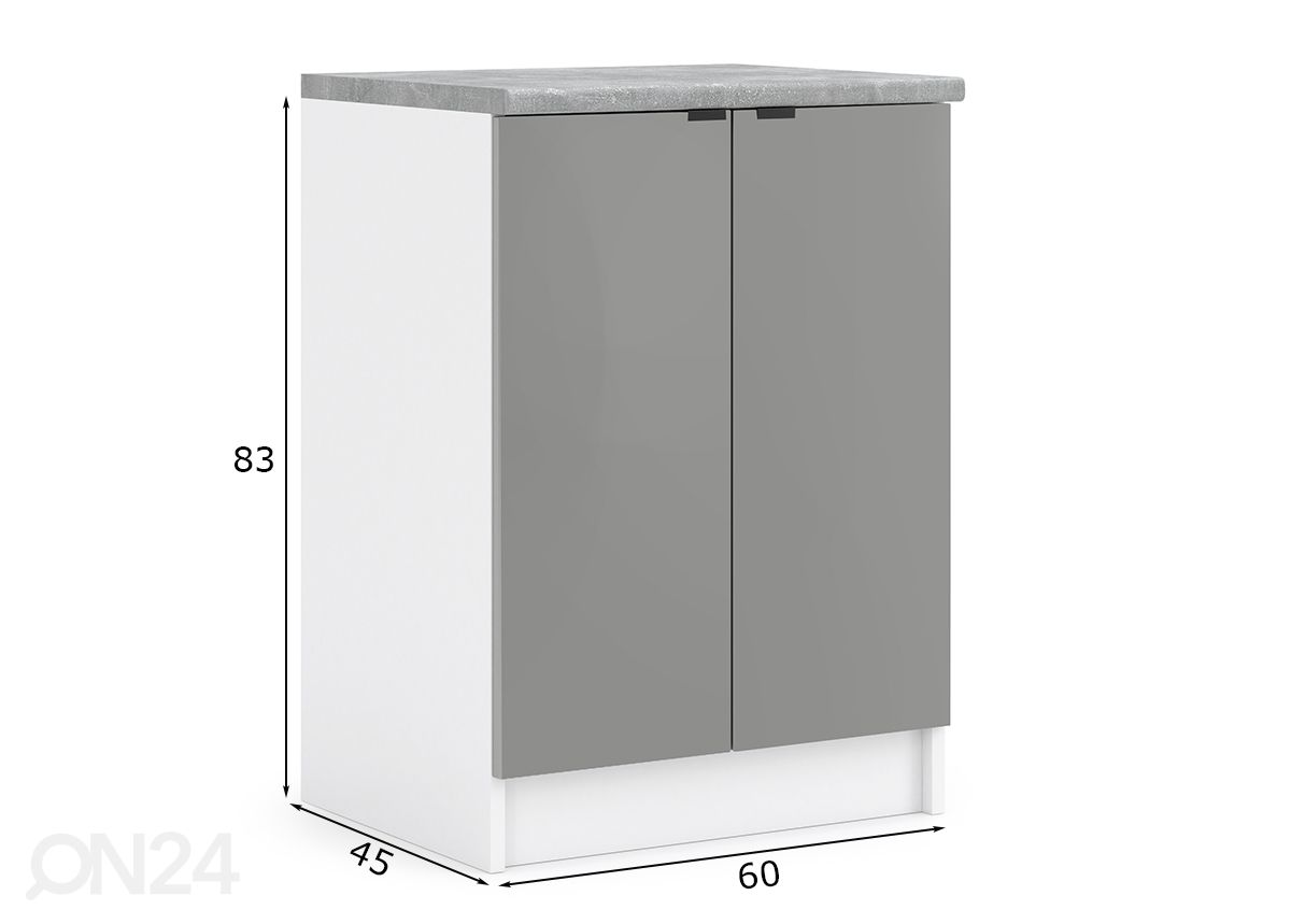Нижний кухонный шкаф Livorno 60 cm увеличить размеры