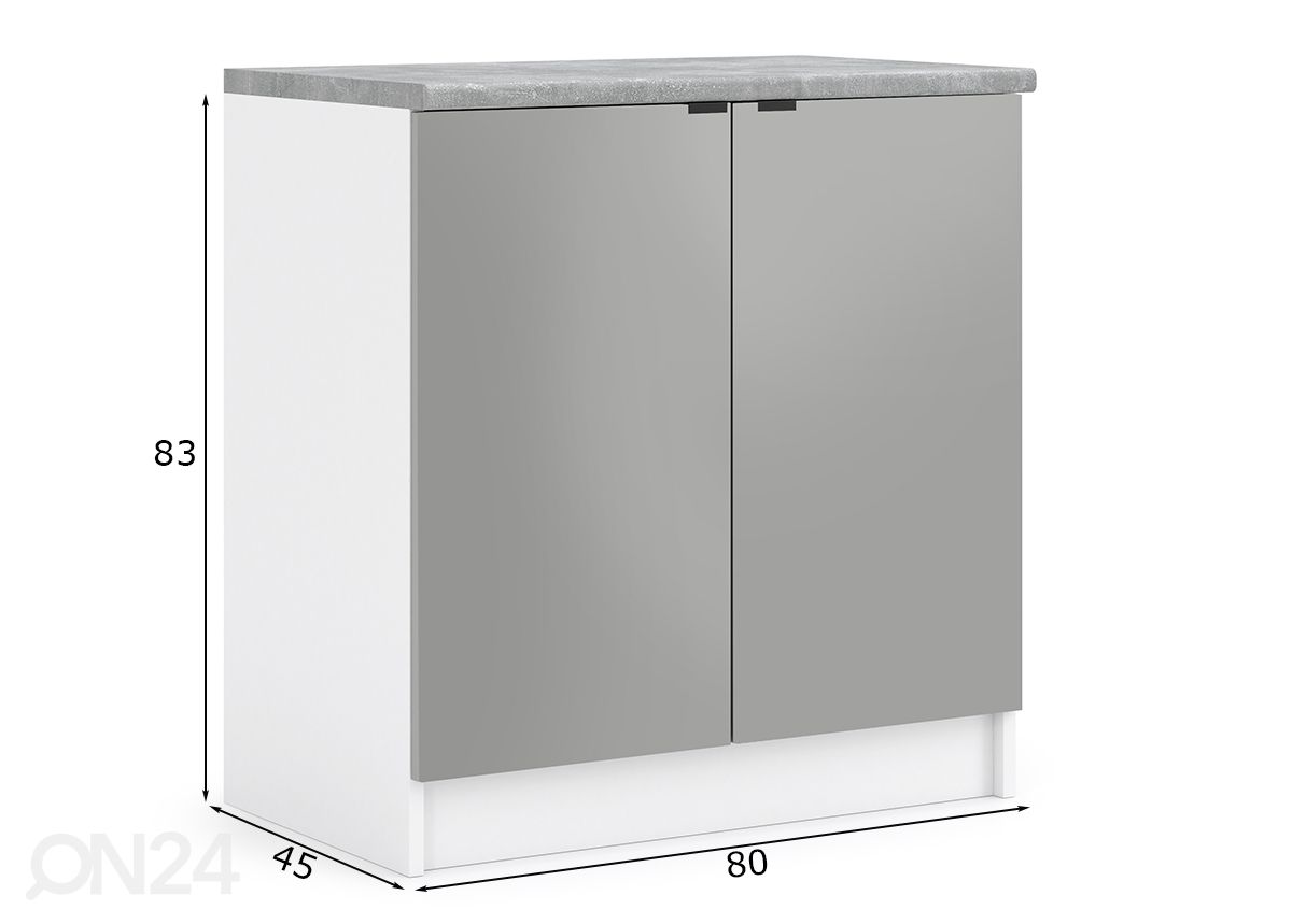 Нижний кухонный шкаф Livorno 80 cm увеличить размеры