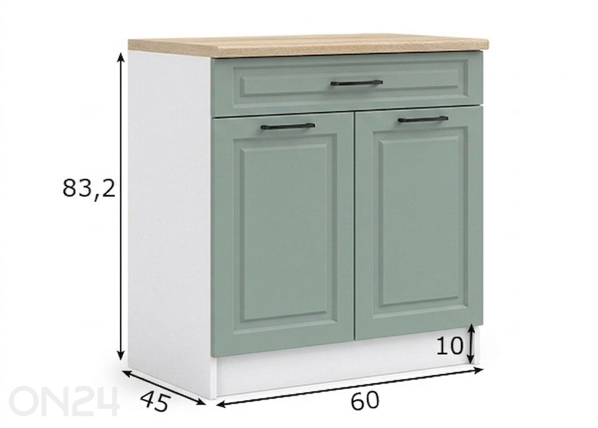 Нижний кухонный шкаф Palma 60 cm увеличить размеры