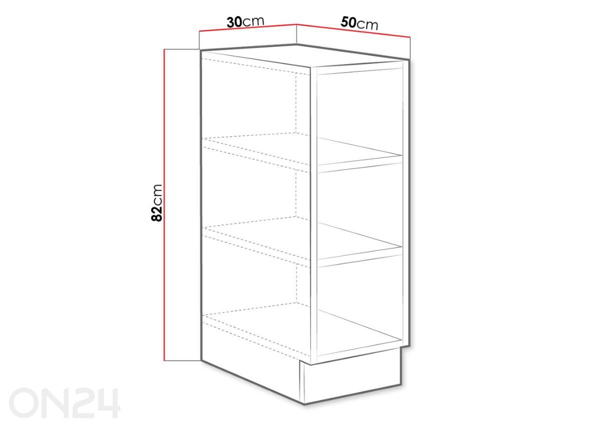 Нижняя кухоння полка Retroline 30 см увеличить размеры