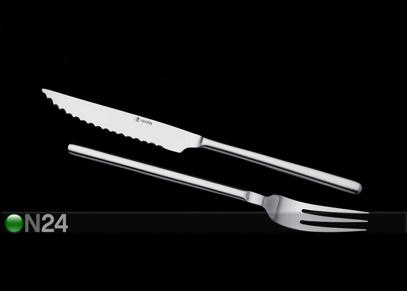 Нож и вилка для мяса 2+2 шт увеличить