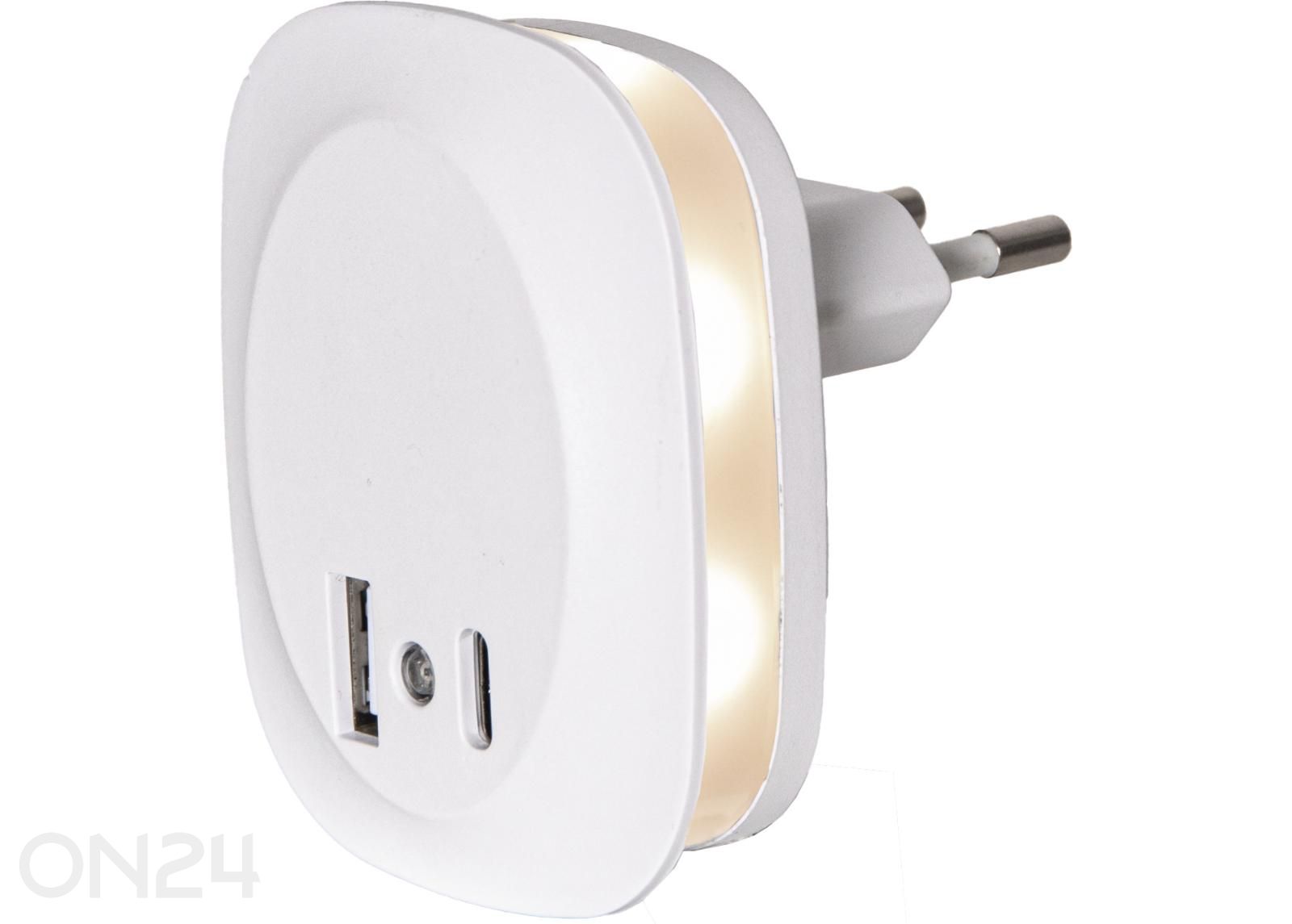 Ночник с USB-зарядкой увеличить