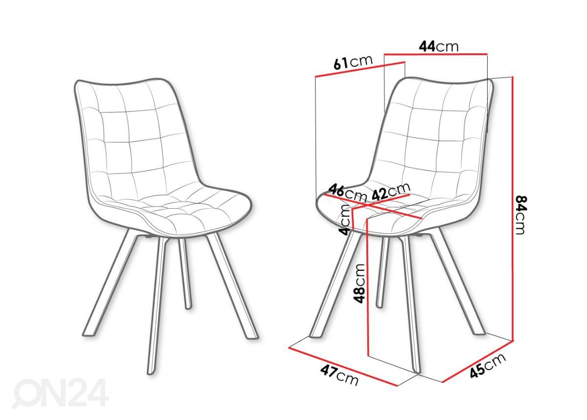Обеденные стулья, 2 шт увеличить размеры