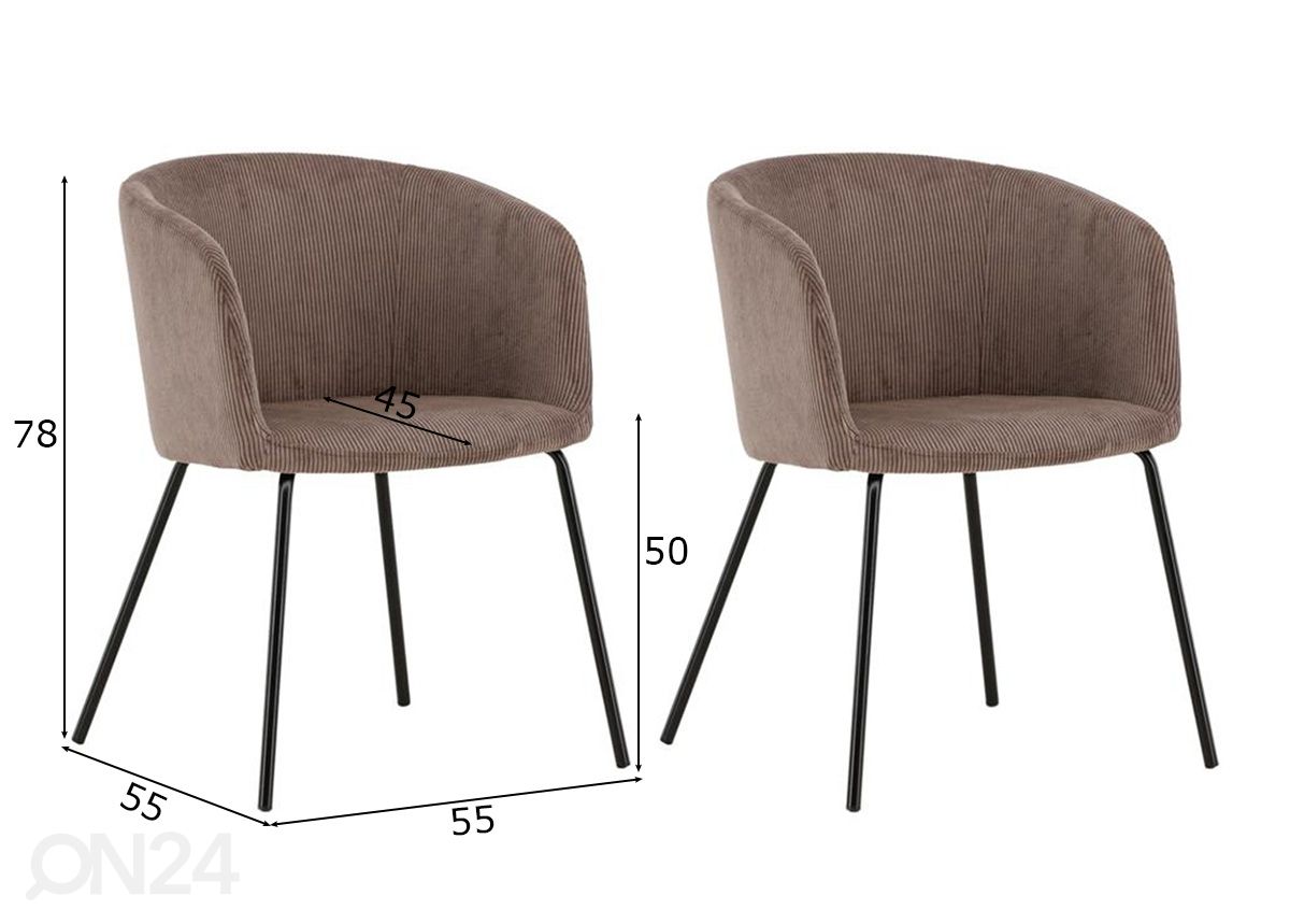Обеденные стулья Berit, 2 шт увеличить размеры