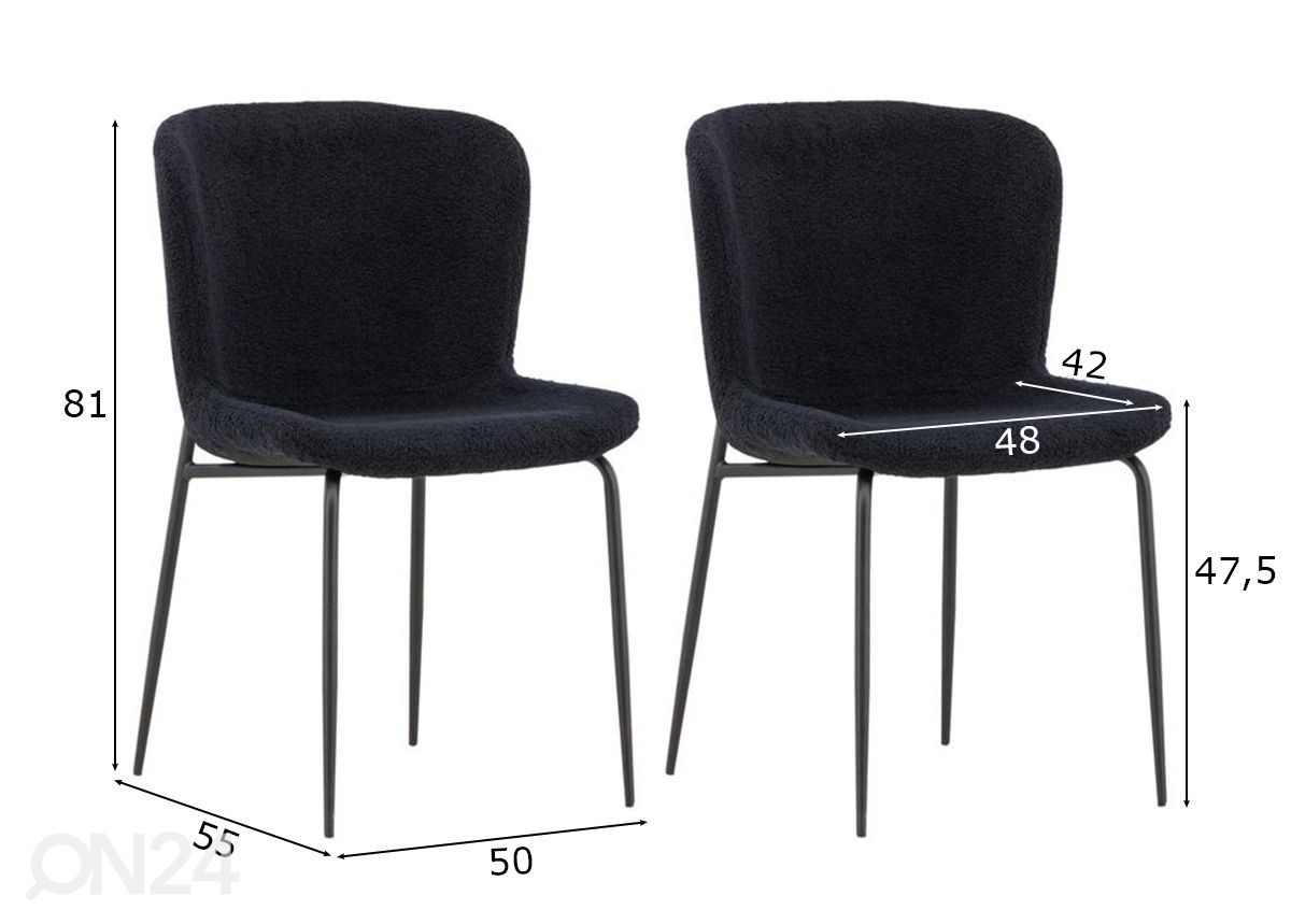 Обеденные стулья Modesto, 2 шт увеличить размеры
