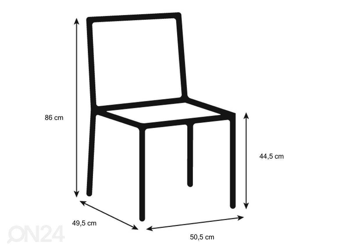 Обеденные стулья Ron, 2 шт увеличить размеры
