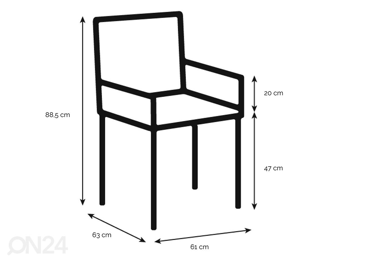 Обеденные стулья Sofi, 2 шт увеличить размеры
