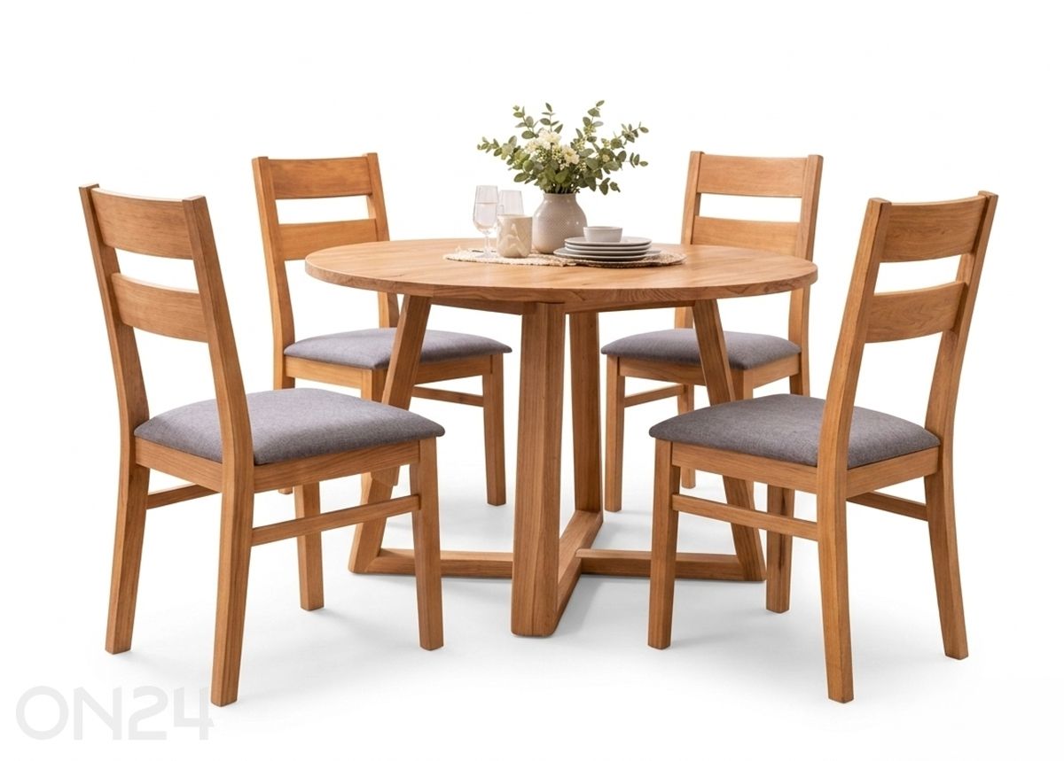 Обеденный комплект из дуба Merbi 12 увеличить