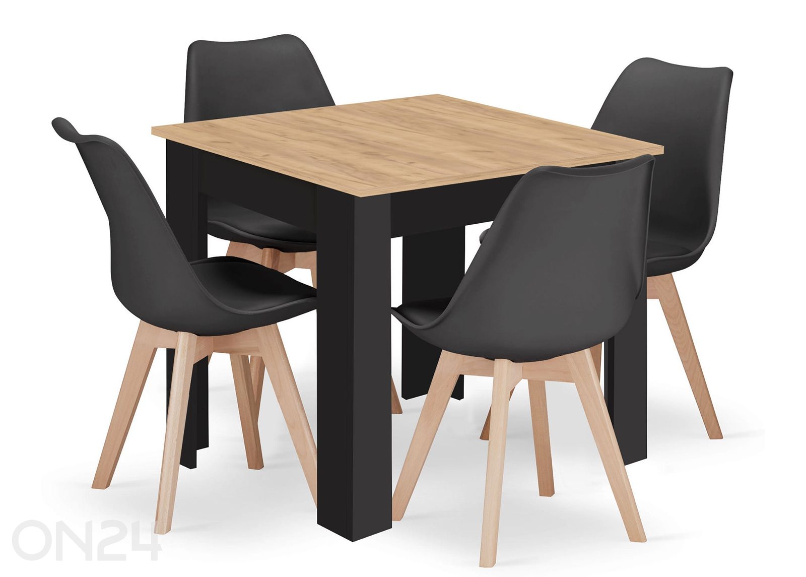 Обеденный комплект: стол + 4 стула увеличить