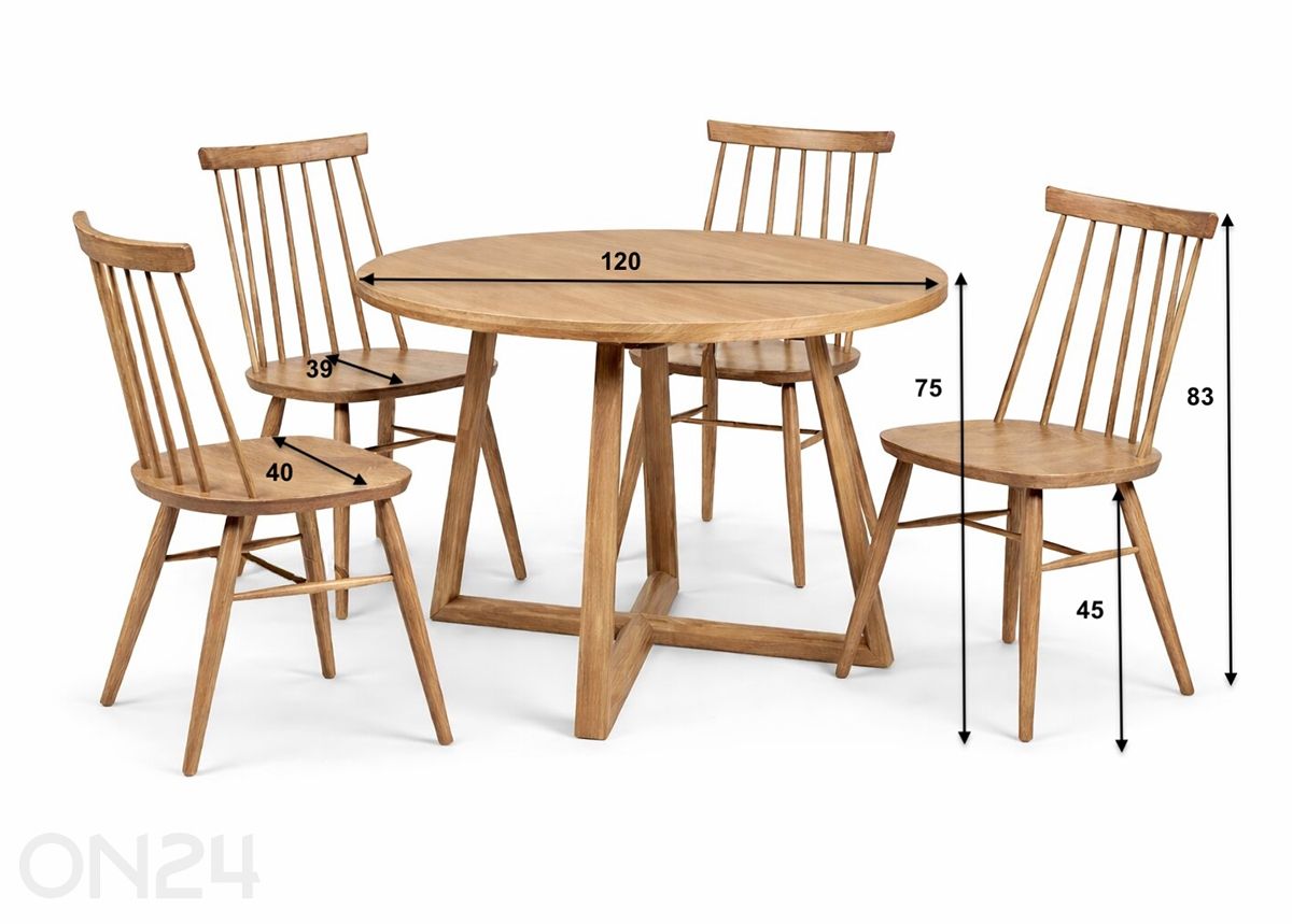 Обеденный комплект Merbi 10 увеличить размеры