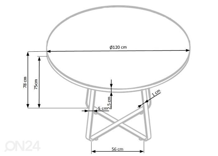 Обеденный стол 120 cm увеличить размеры