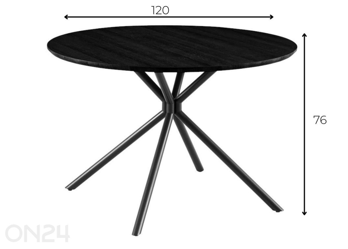Обеденный стол Bevel Ø 120 см увеличить размеры