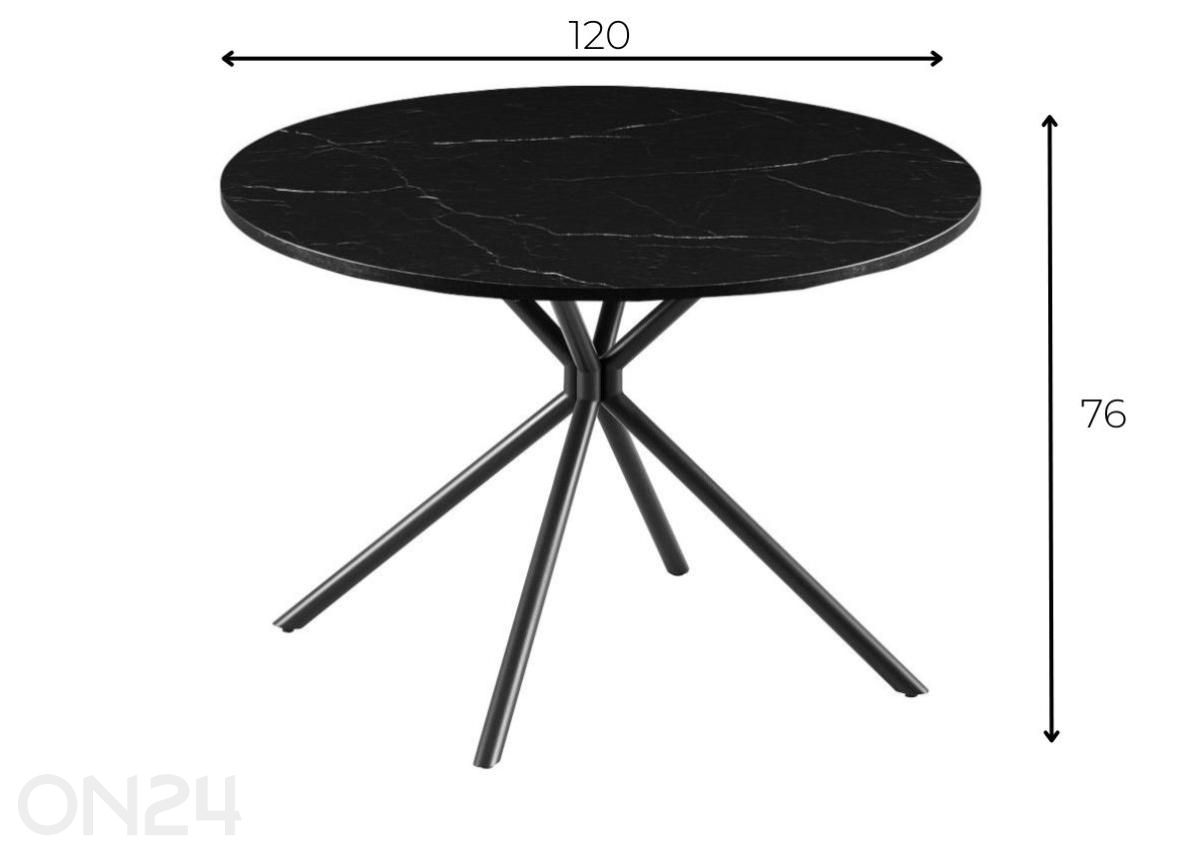Обеденный стол Bevel Ø 120 см увеличить размеры