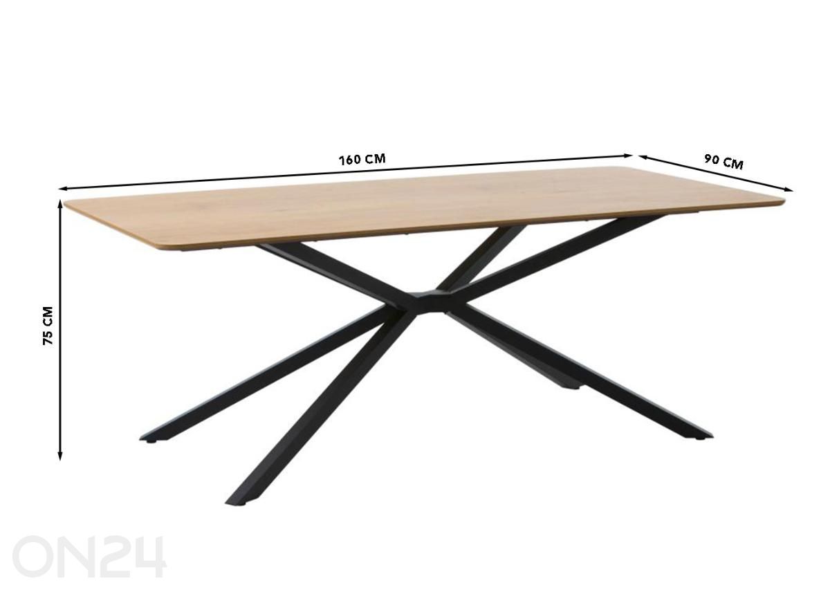 Обеденный стол Cesura 90x160 см увеличить размеры
