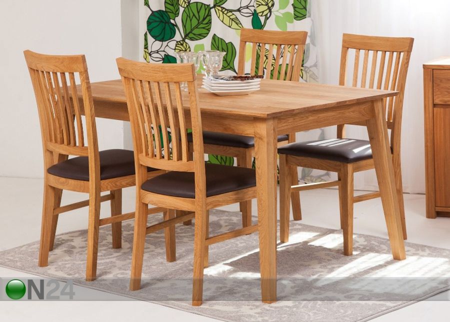 Обеденный стол Genf 160x90 cm+ 4 стула Ron увеличить