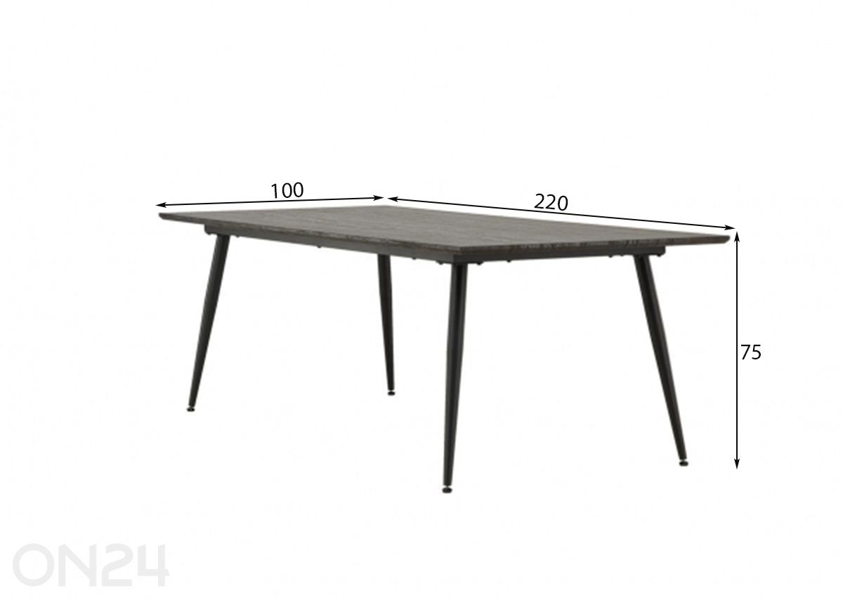 Обеденный стол Keholmen 200x100 см увеличить размеры