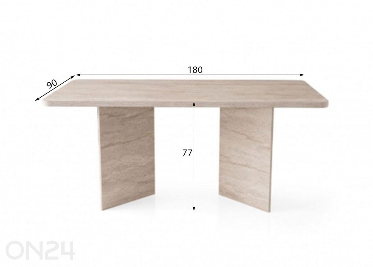 Обеденный стол Loft 90x180 см увеличить размеры