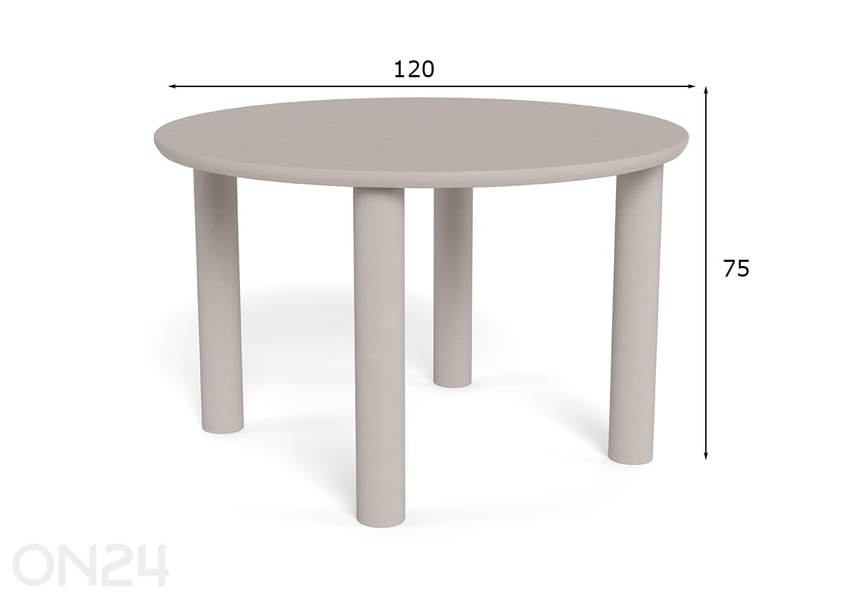 Обеденный стол Magee Ø120 см увеличить размеры