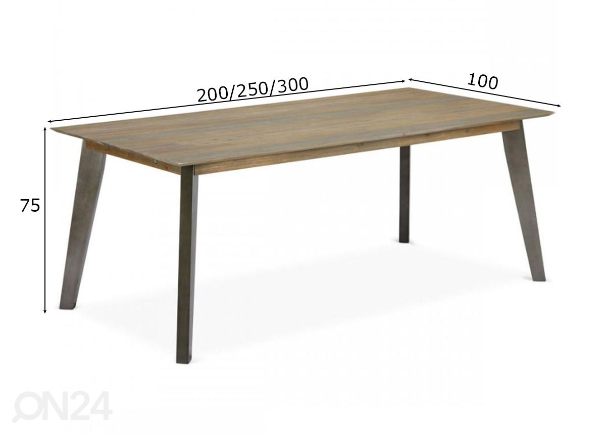 Обеденный стол Malaga увеличить размеры