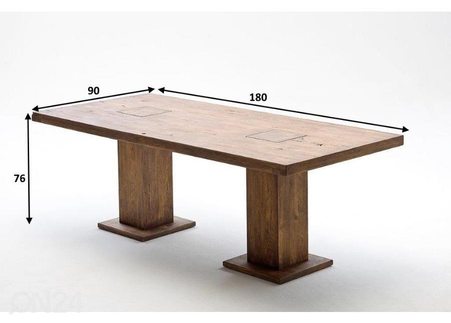 Обеденный стол Manchester 180x90 cm увеличить размеры