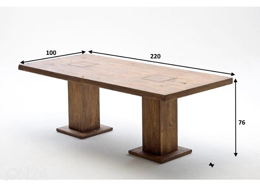 Обеденный стол Manchester 220x100 cm увеличить размеры