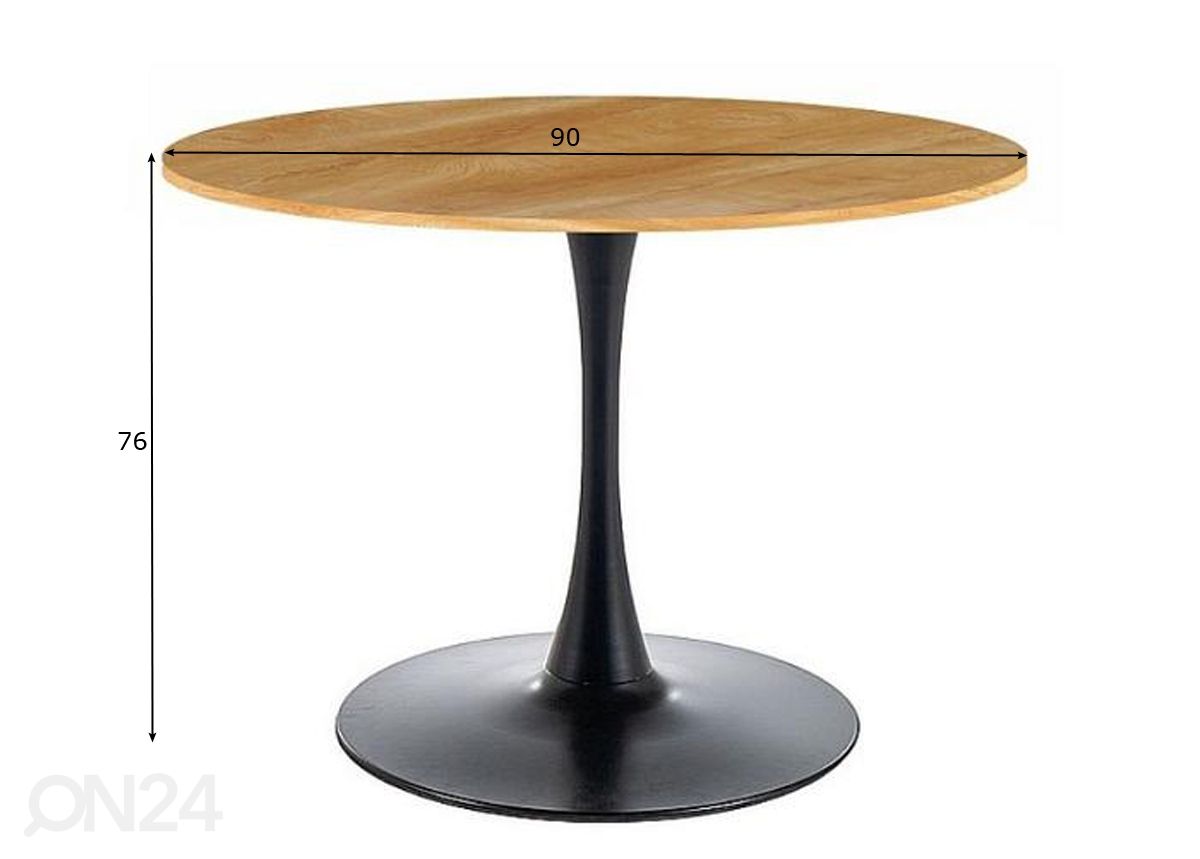 Обеденный стол Mozart Ø 90 cm увеличить размеры