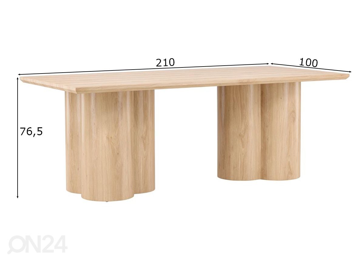 Обеденный стол Olivia увеличить размеры