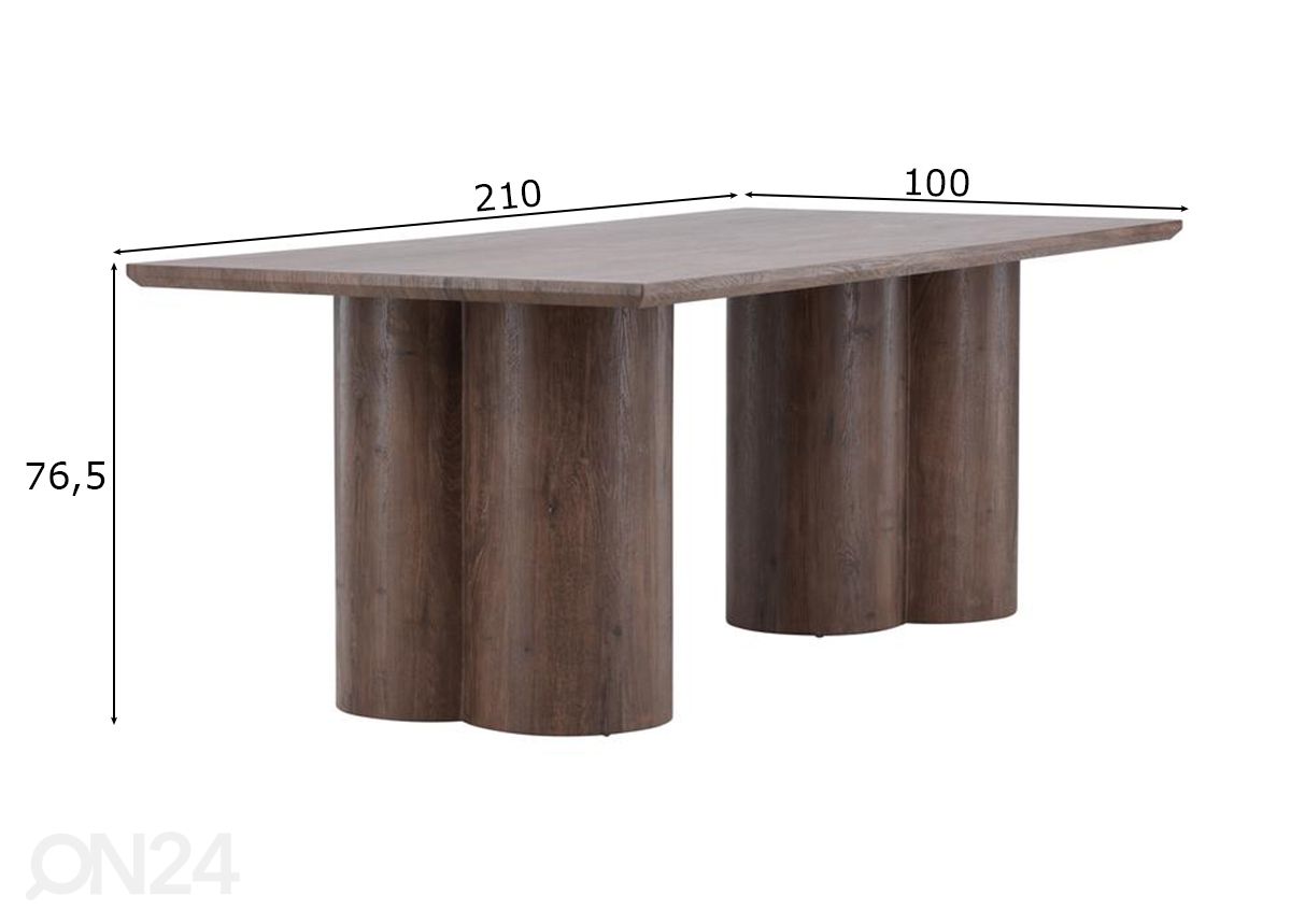 Обеденный стол Olivia увеличить размеры