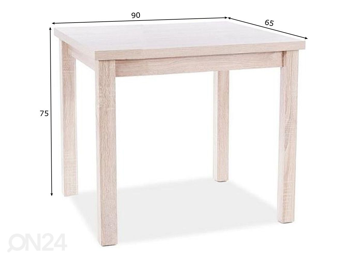 Обеденный стол Robert 90x65 cm увеличить размеры