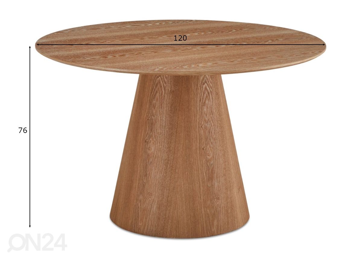 Обеденный стол Tango Ø 120 см увеличить размеры