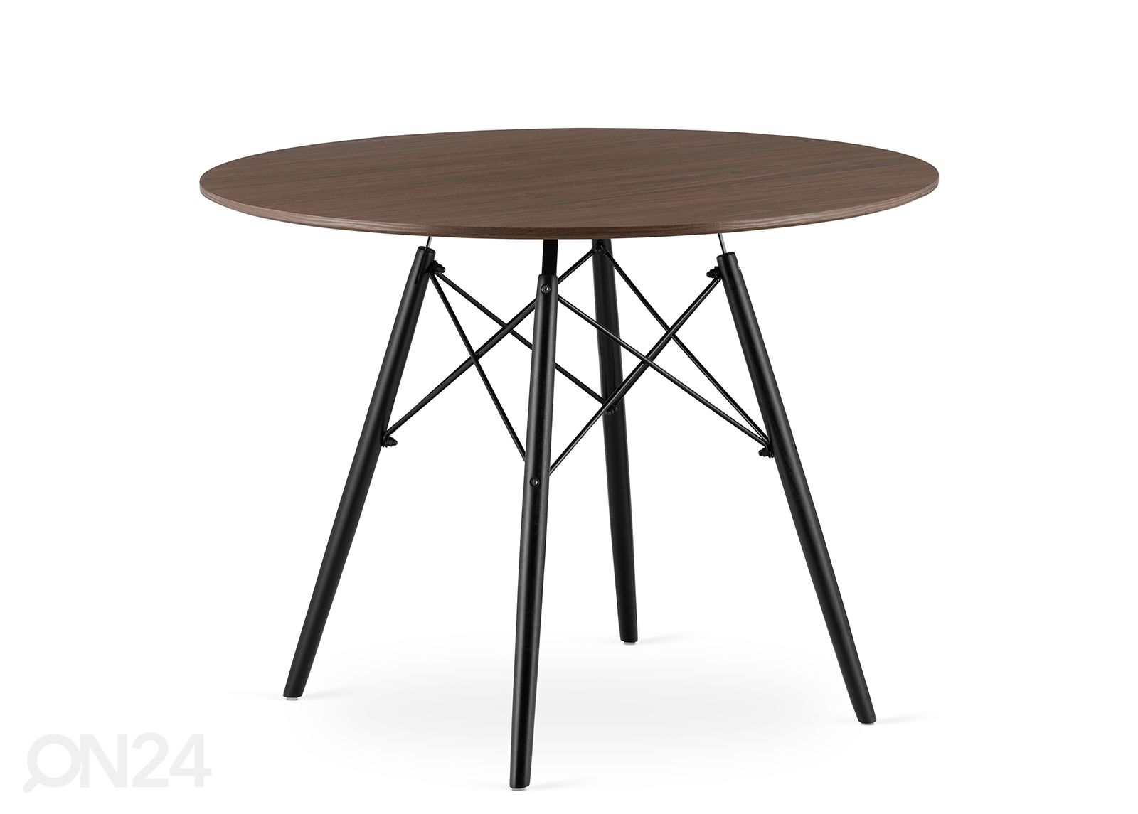 Обеденный стол Todi Ø100 cm, тёмный ясень увеличить