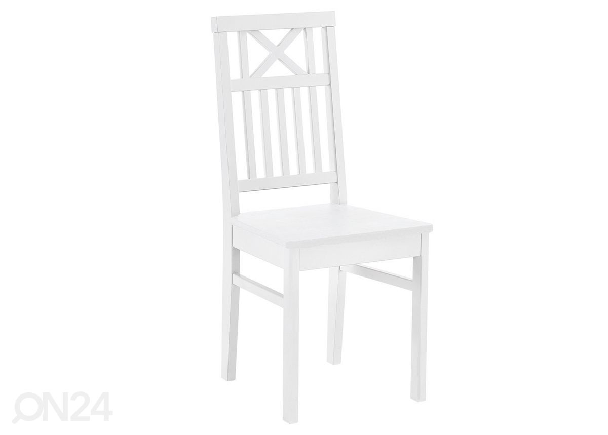 Обеденный стул из массива берёзы Florence, белый увеличить